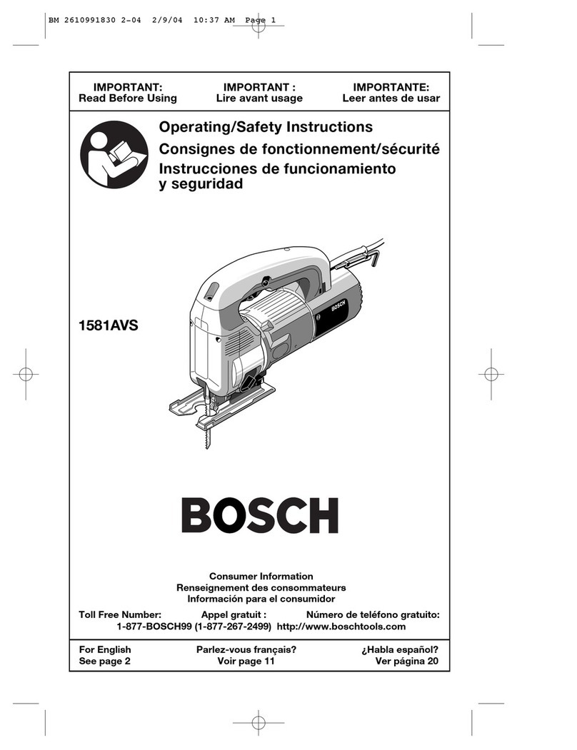 Bosch 1581AVS Operating/safety instructions