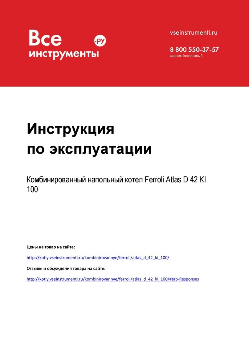 Ferroli Atlas D 42 KI 100 Instructions for use, installation and maintenance