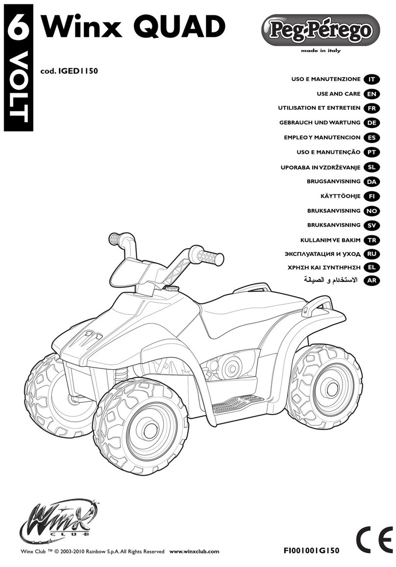 Peg-Perego Winx QUAD Use and care Peg-Perego Winx QUAD Use and care