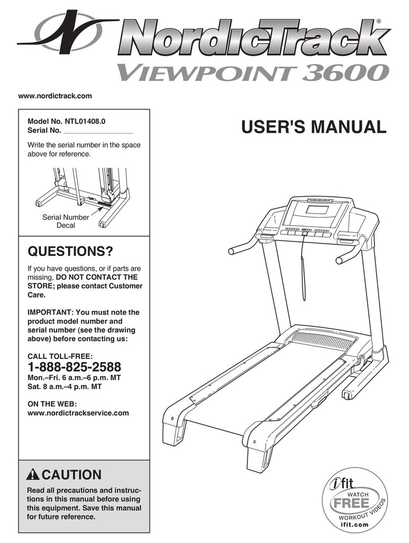 ICON NprdicTrack VIEWPOINT 3600 user manual