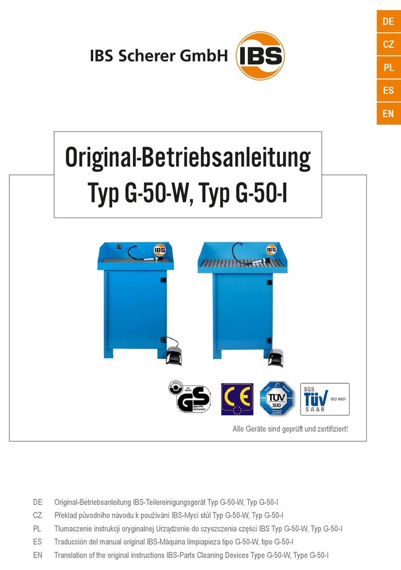 IBS Scherer G-50-W Operating and installation instructions