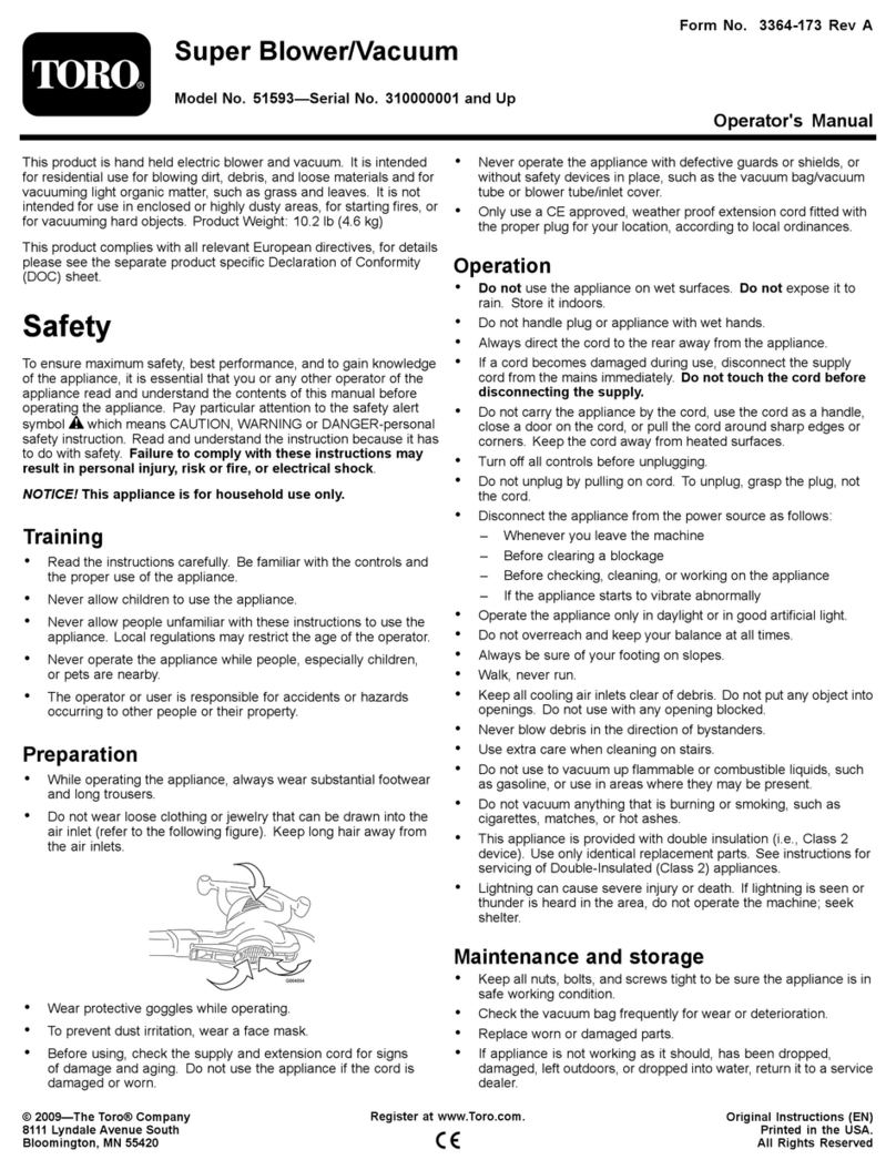 Toro 51593 Operator's manual
