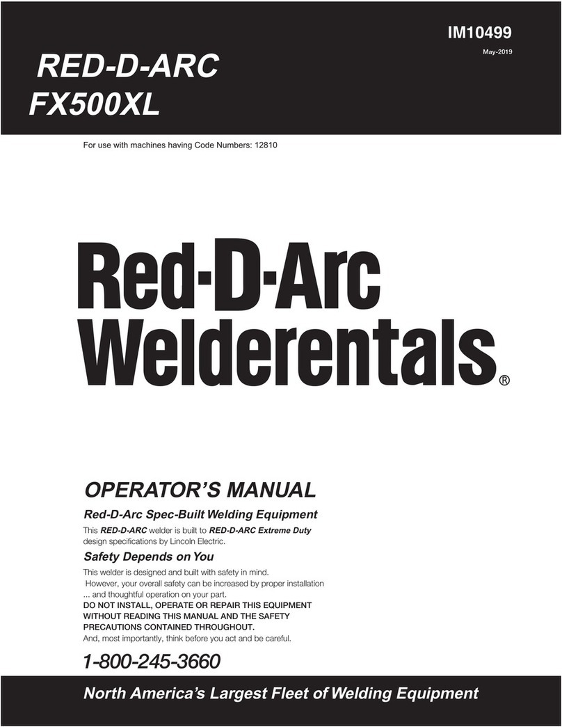 Red-D-Arc Welderentals FX500XL User manual