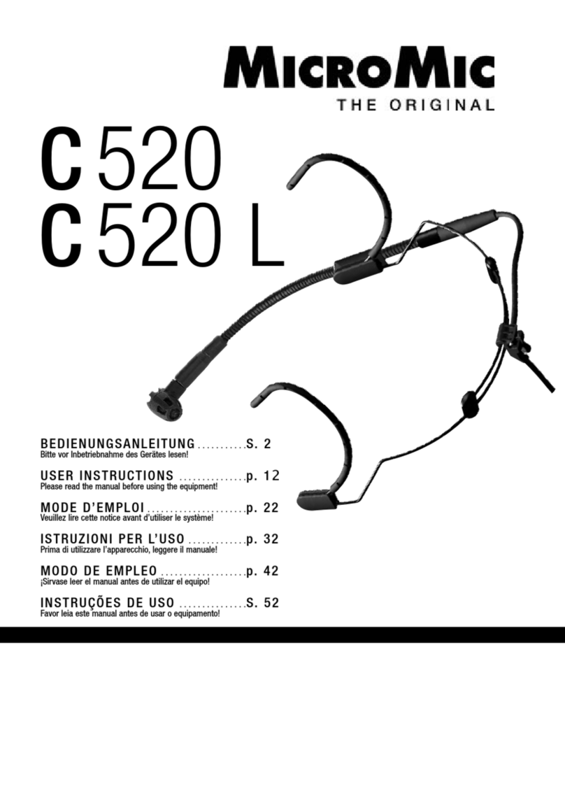 MicroMic C 520 L User instructions