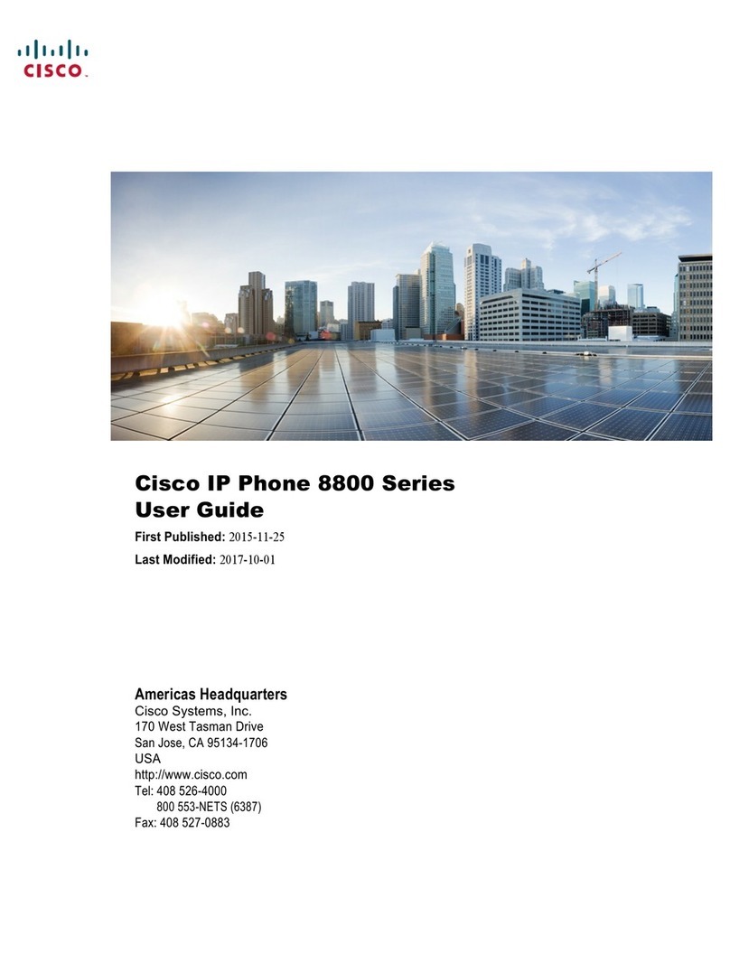 Cisco 8800 Series User manual Cisco 8800 Series User manual