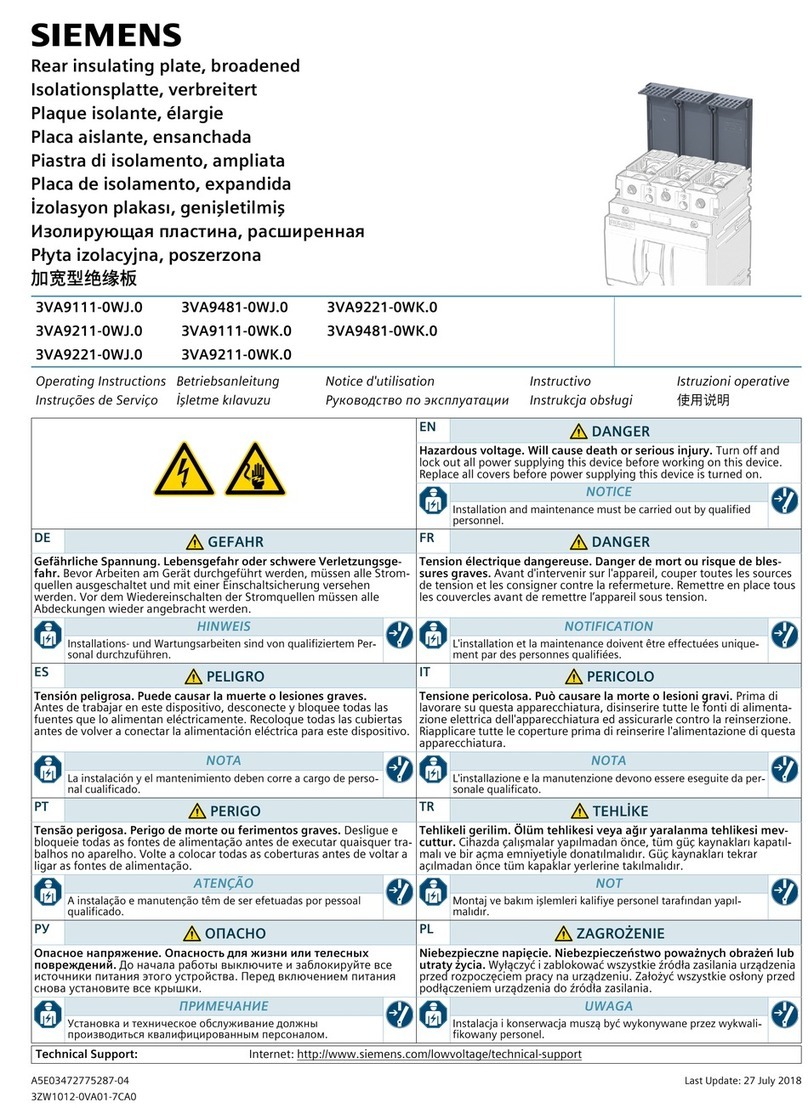 Siemens 3VA9111-0WJ 0 Series User manual Siemens 3VA9111-0WJ 0 Series User manual