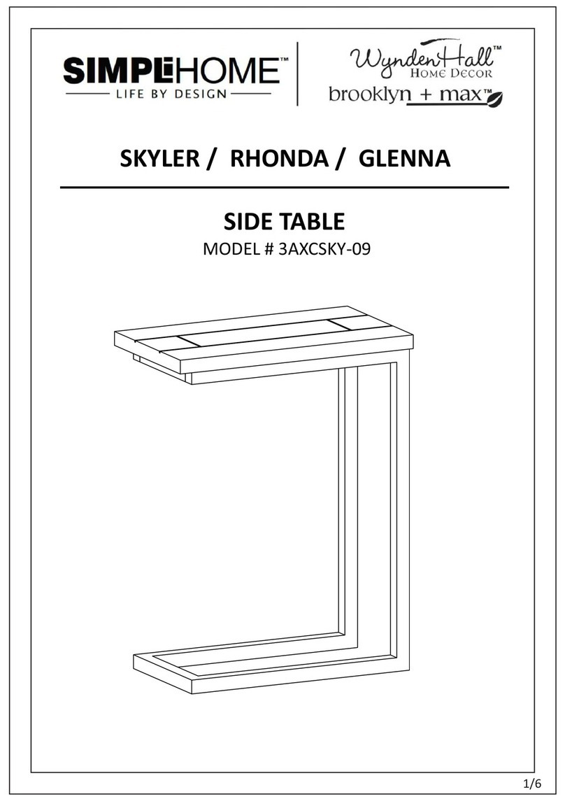 Simpli Home Rhonda manual Simpli Home Rhonda manual