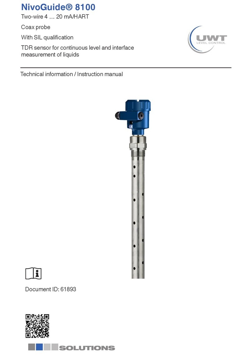 Solutions UWT NivoGuide 8100 Technical Information/Instruction manual