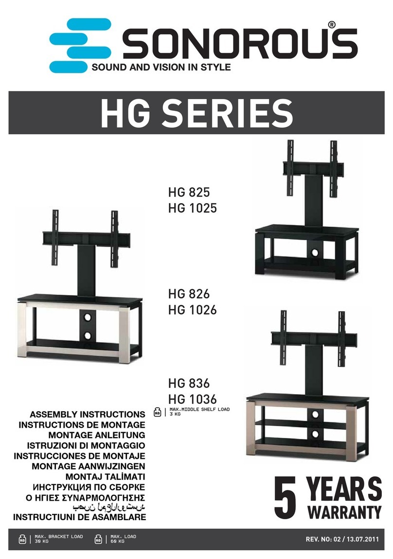 Sonorous HG 825 User manual