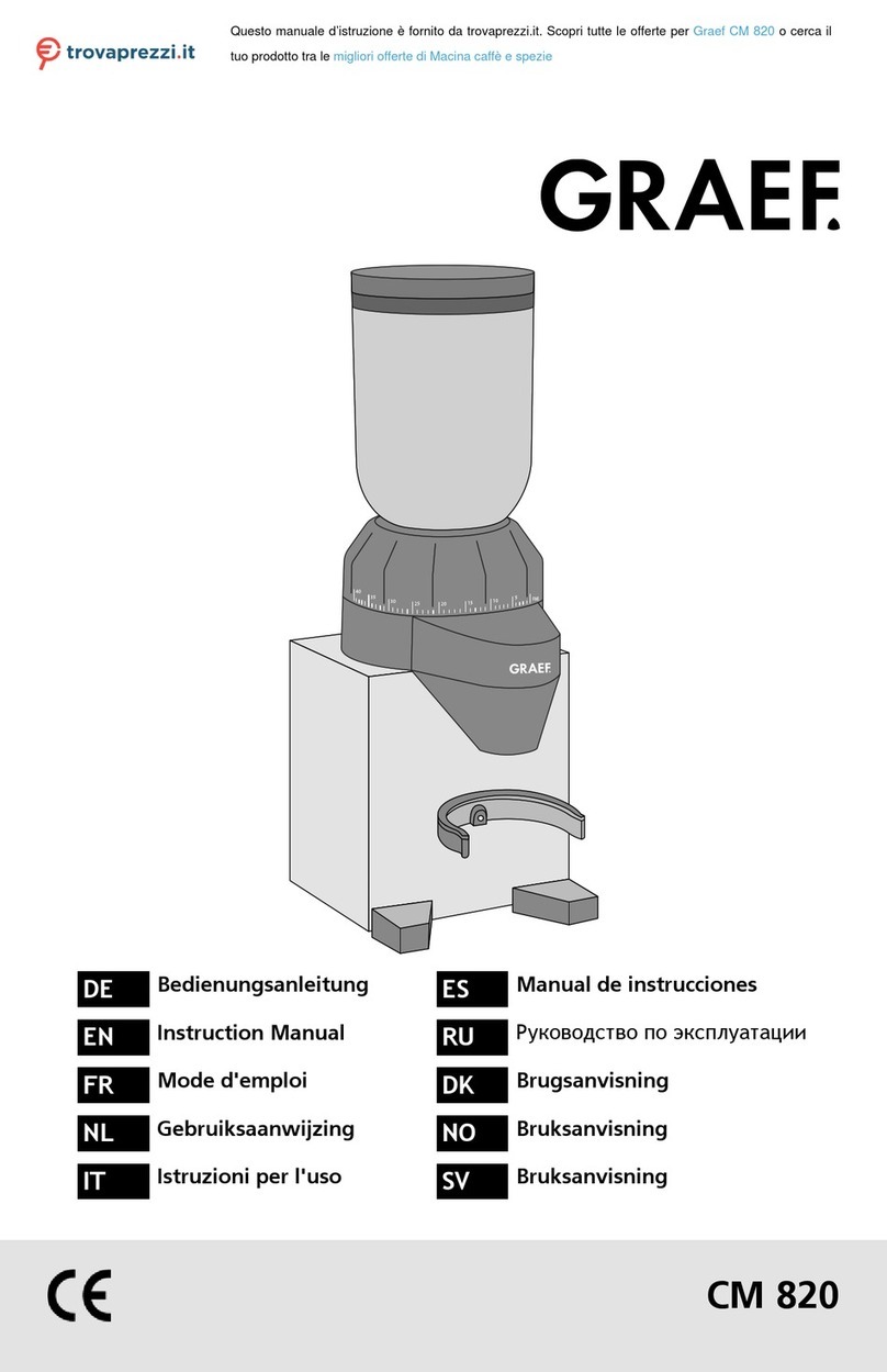Graff CM 820 instruction manual