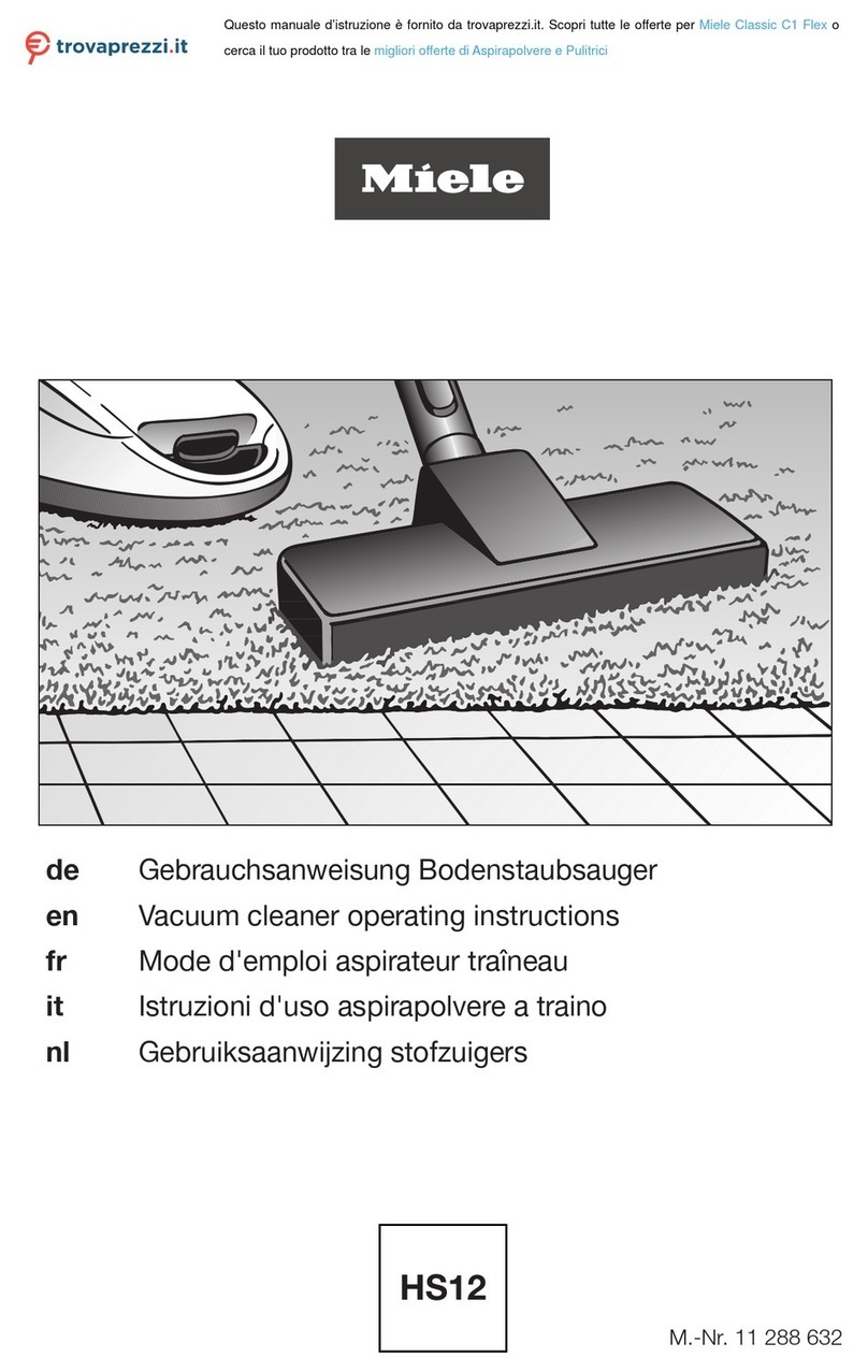 Miele Classic C1 Flex operating instructions