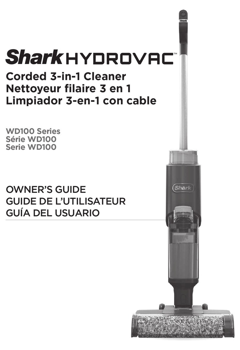 Shark HYDROVAC WD100 Series User manual