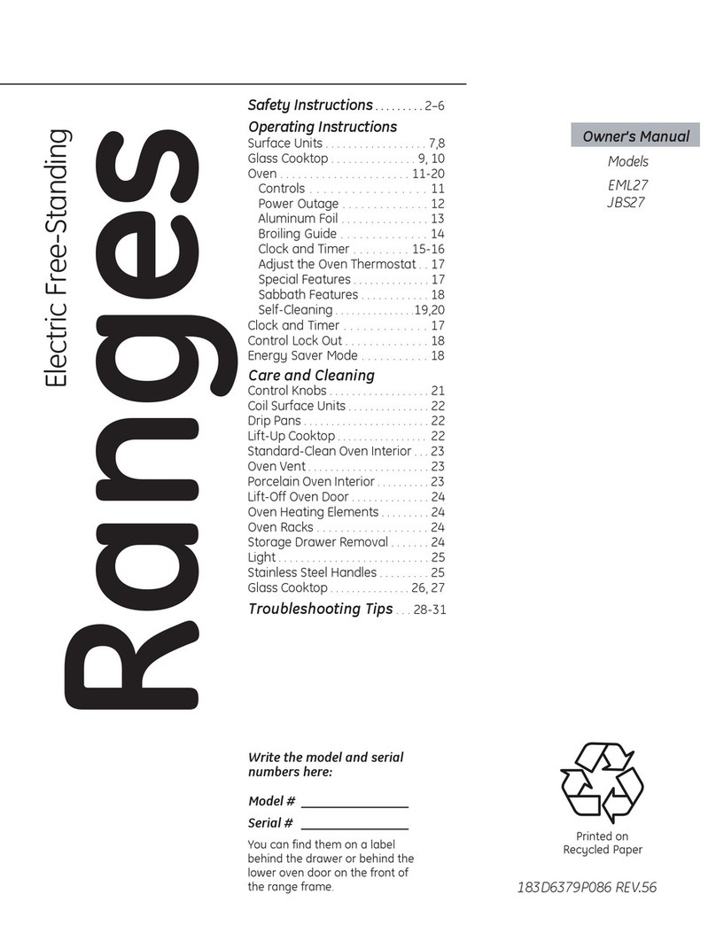 GE EML27 User manual