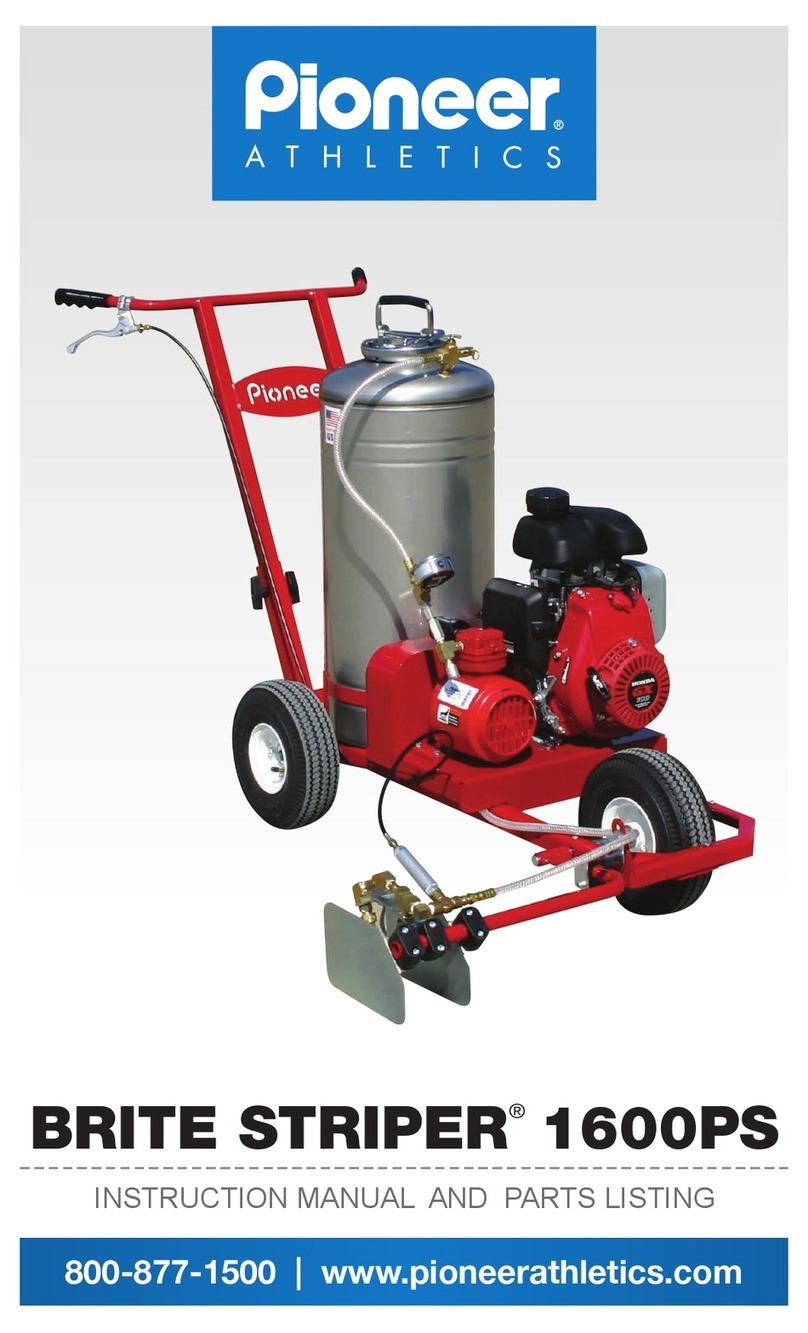 Pioneer Athletics BRITE STRIPER 1600PS Instruction manual and parts listing and parts listing