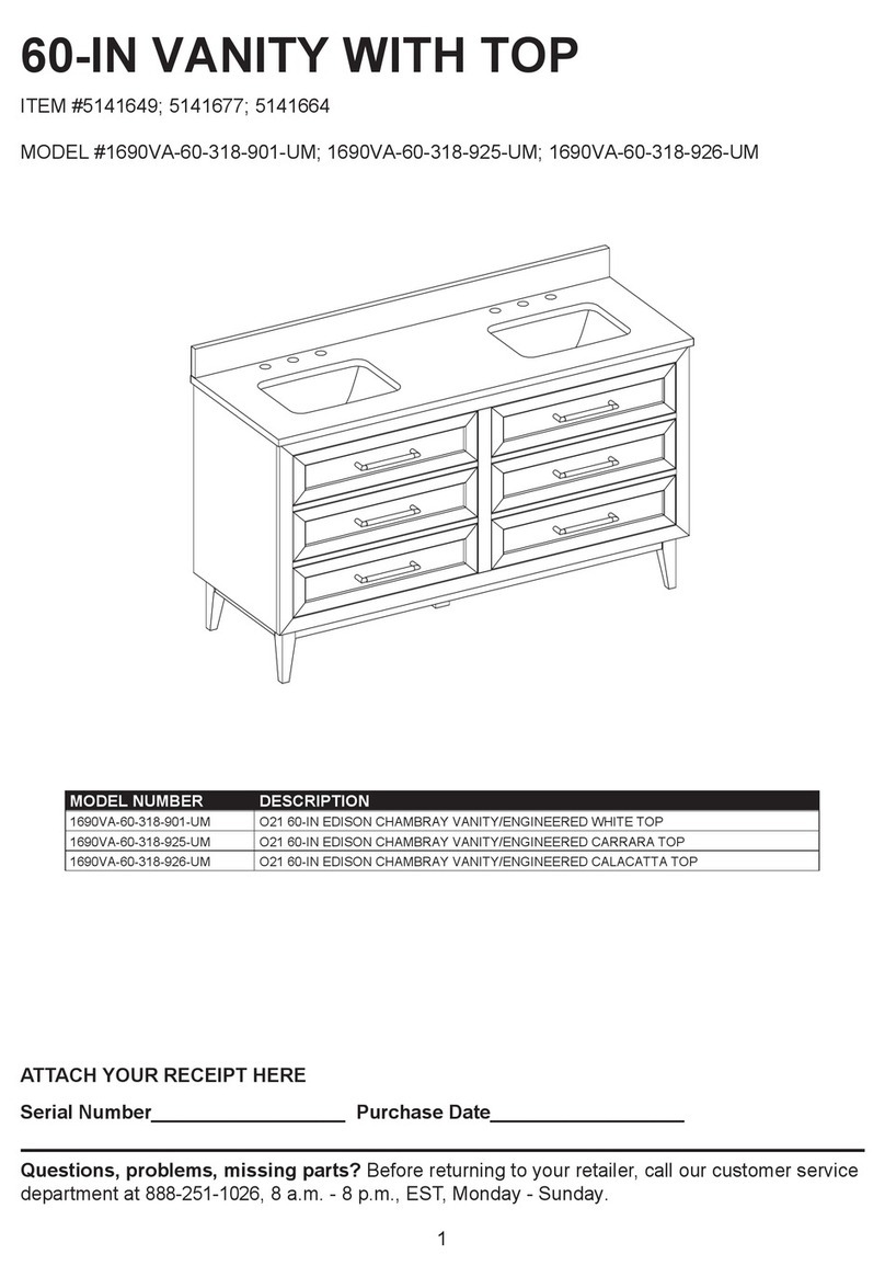 Allen + Roth 1690VA-60-318-925-UM User manual Allen + Roth 1690VA-60-318-925-UM User manual