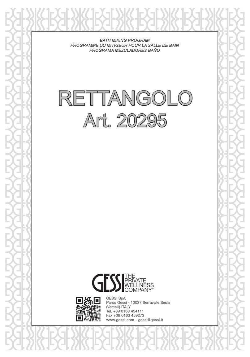 Gessi RETTANGOLO 20295 User manual