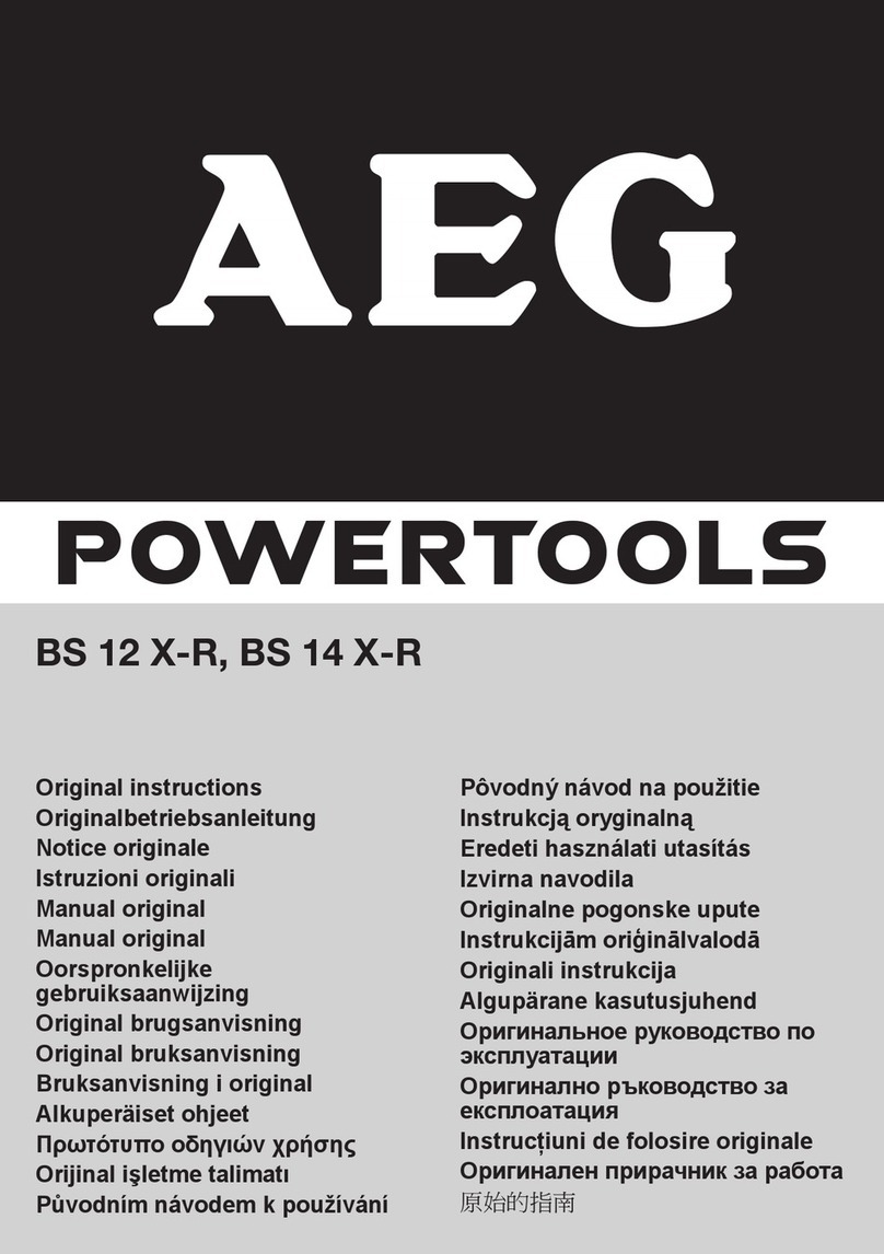 AEG BS 12 X-R User manual
