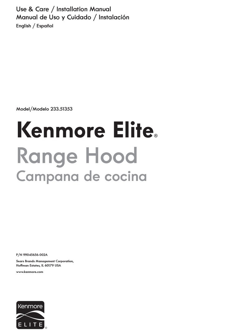 Sears Kenmore Elite 233.51353 Use & care / installation manual