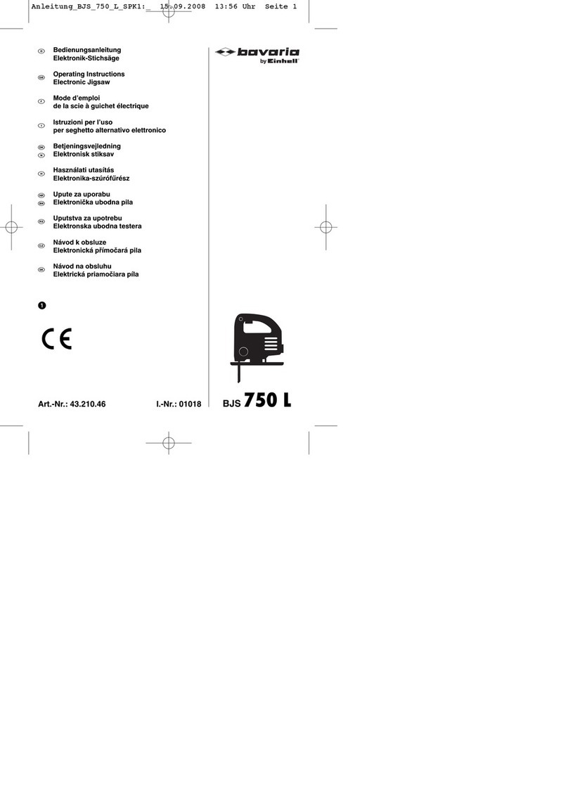 EINHELL bavaria BJS 750 L User manual