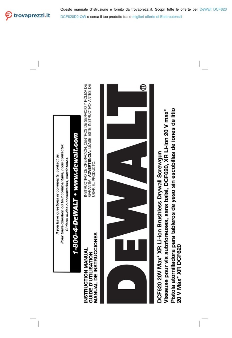 DeWalt DCF620D2-QW User manual
