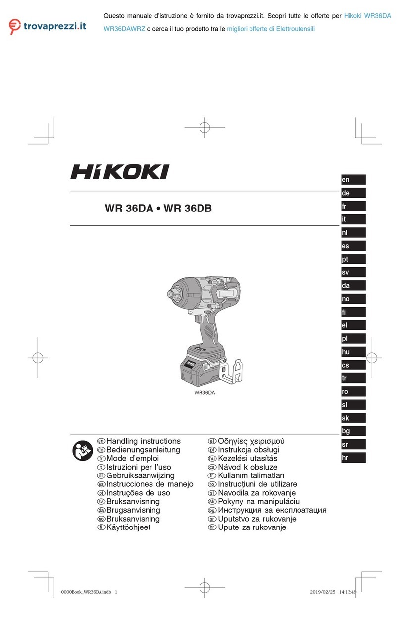 HIKOKI WR36DAWRZ User manual
