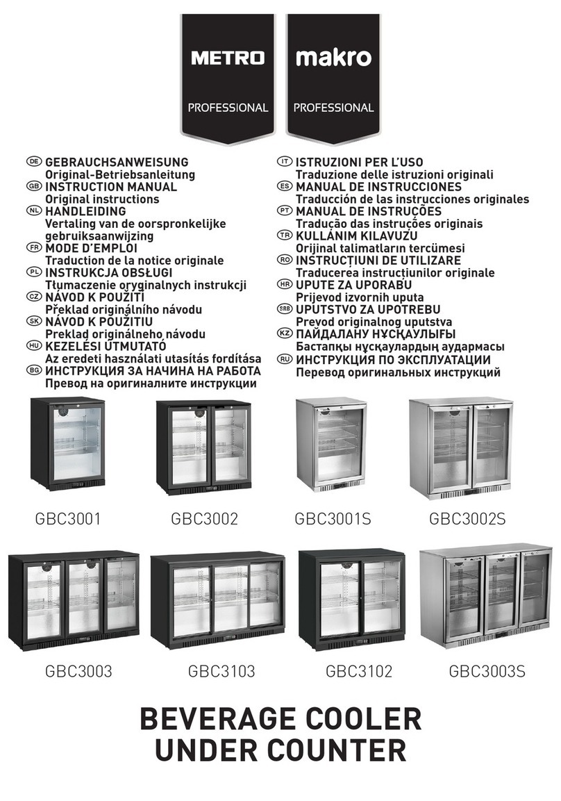 METRO PROFESSIONAL GBC3001 User manual