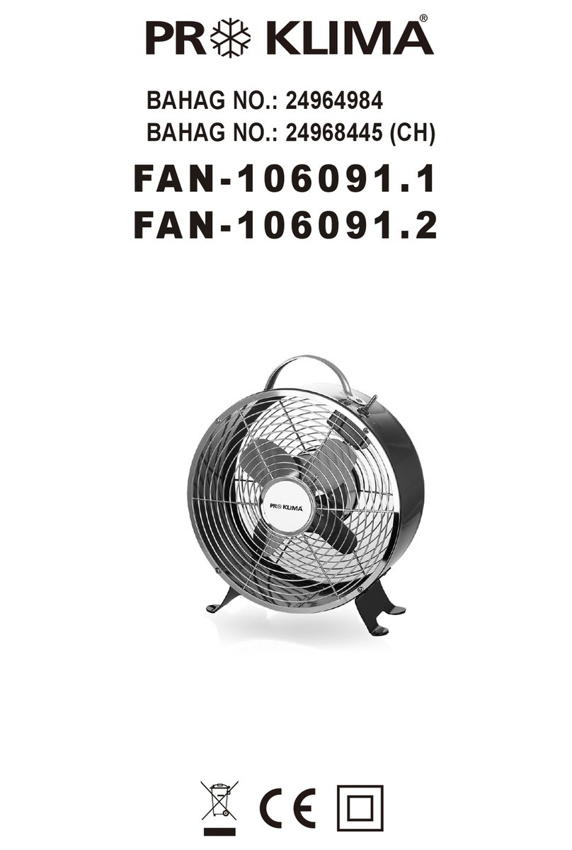 ProKlima FAN -106091 .1 User manual ProKlima FAN -106091 .1 User manual