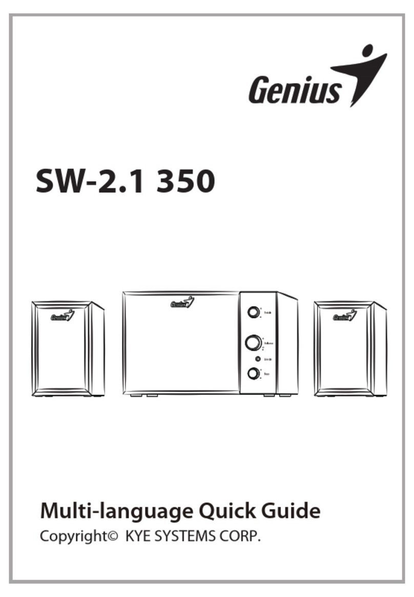 Genius SW-2.1 350 quick guide
