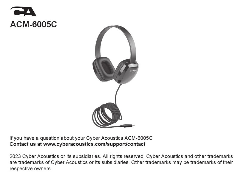 Cyber Acoustics ACM-6005C manual