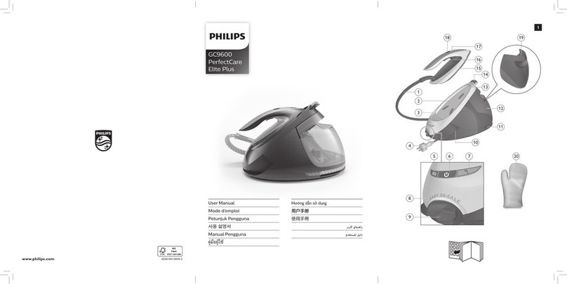 Philips PerfectCare Elite Plus GC9683/88 User manual Philips PerfectCare Elite Plus GC9683/88 User manual