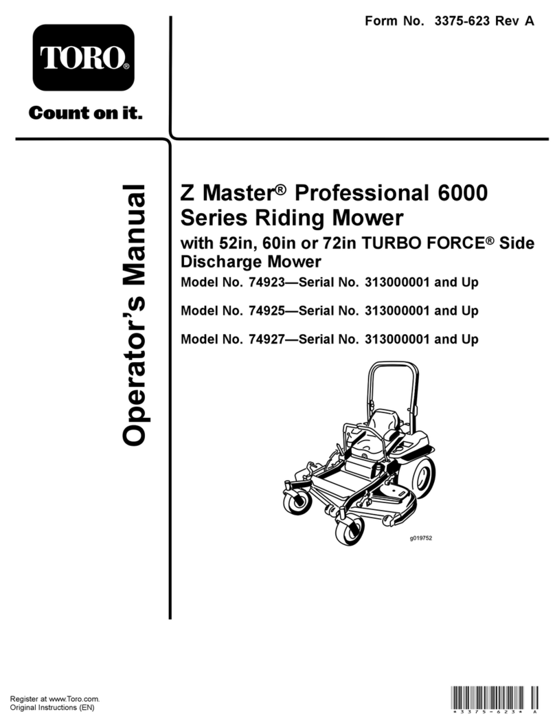 Toro Z Master 74927 User manual