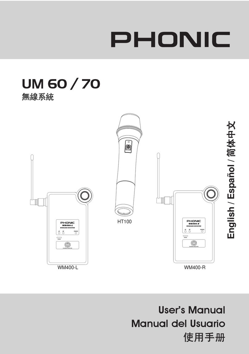 Phonic UM 60 user manual