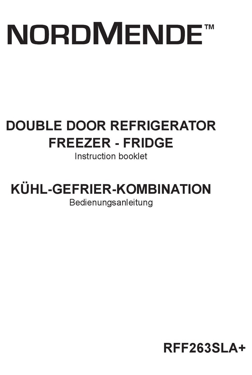 Nordmende RFF263SLA+ Instruction booklet