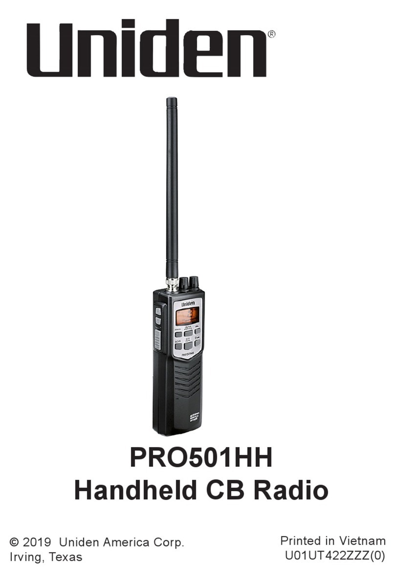 Uniden PRO501TK User manual