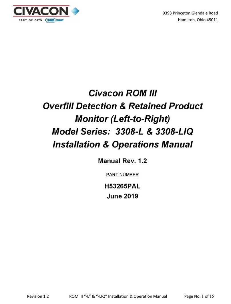 Dover Civacon ROM III User manual