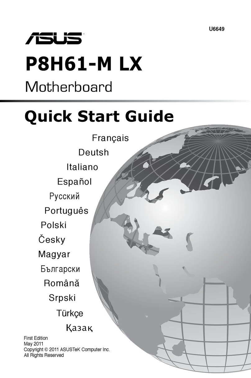 Asus P8H61-M LX R2.0 Series quick start guide
