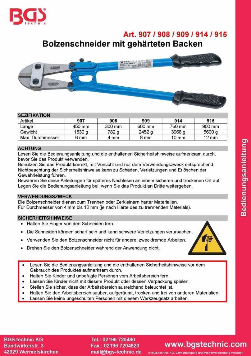 BGS technic 907 User manual BGS technic 907 User manual