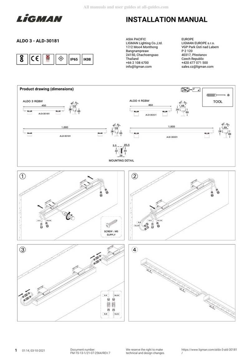 LIGMAN ALD-30181 installation manual