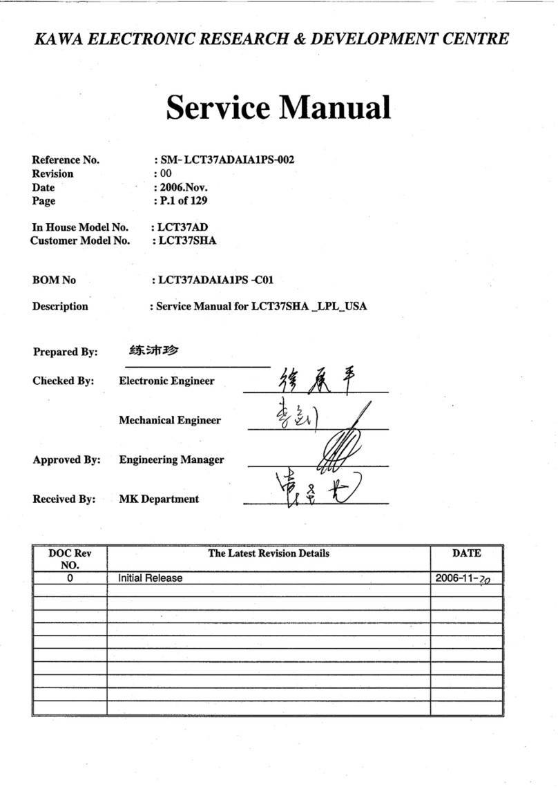 KAWA LCT37AD Service manual