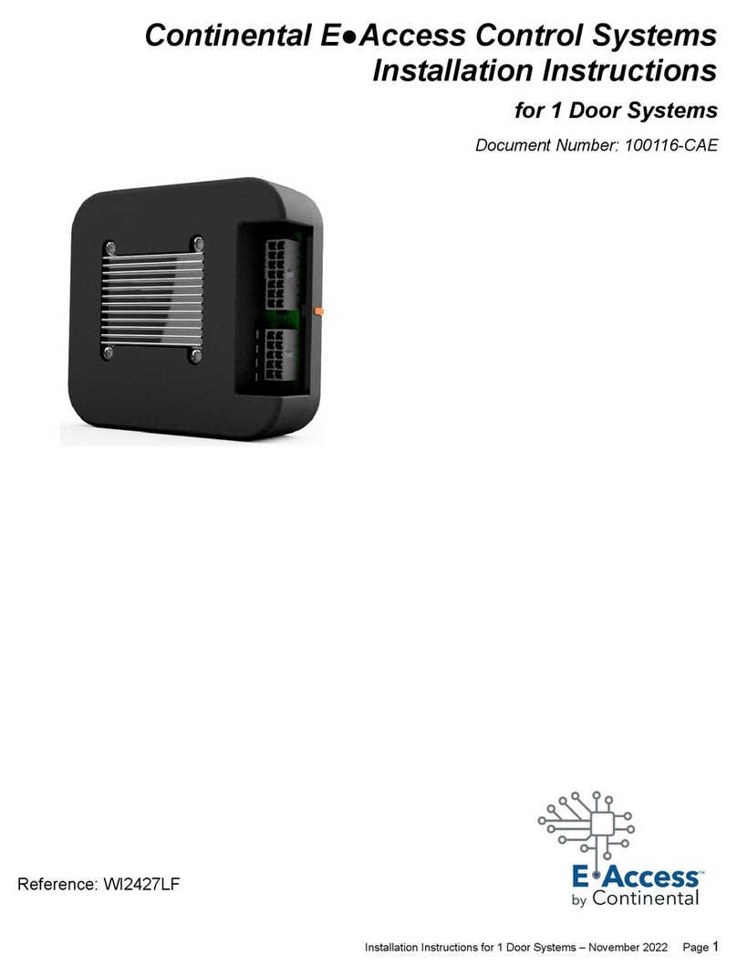 Continental Refrigerator E-Access WI2427LF installation instructions