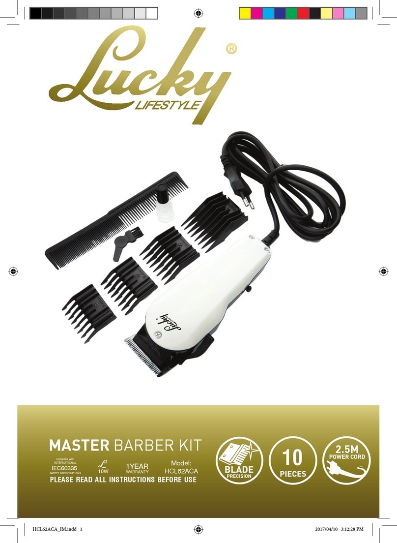 Lucky Lifestyle MASTER BARBER KIT manual