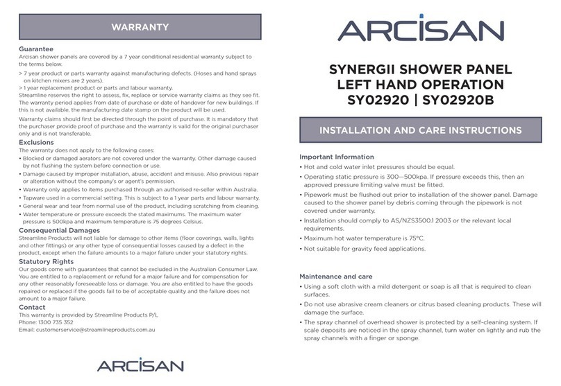 Arcisan SY02920 manual