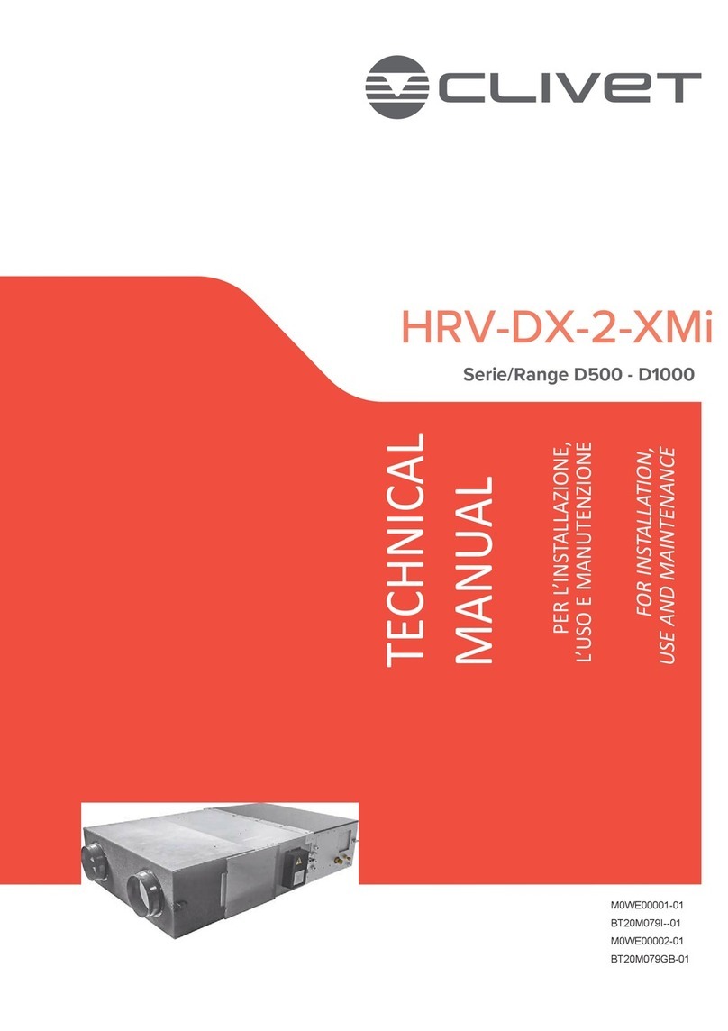 CLIVET HRV-DX-2-XMi Series Technical manual