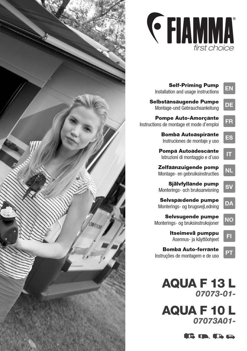 Fiamma AQUA F 13 L Setup guide