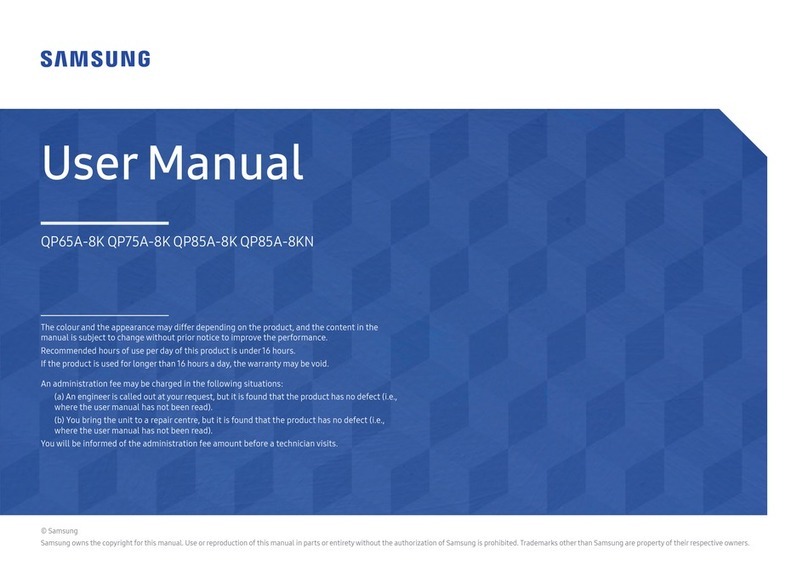 Samsung QP65A-8K User manual