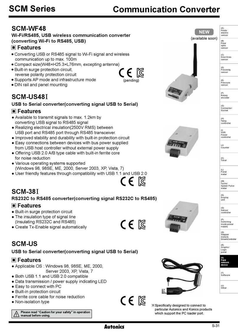 Autonics SCM-US48I manual