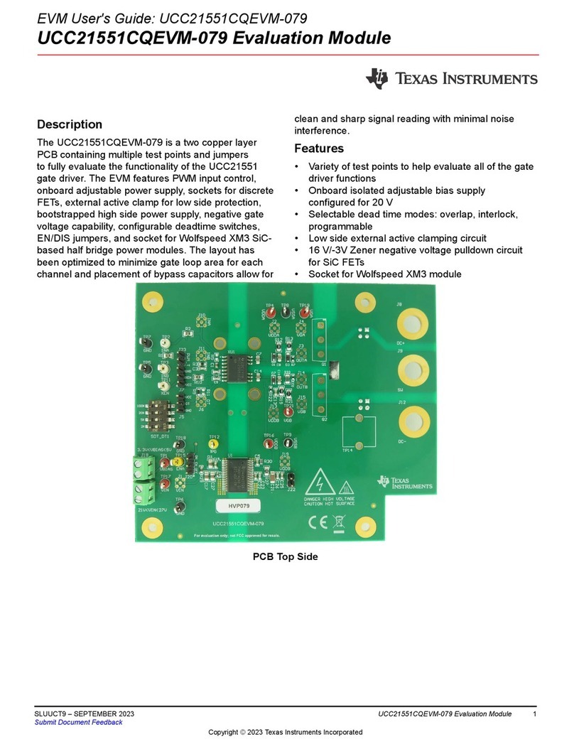 Texas Instruments UCC21551CQEVM-079 User manual