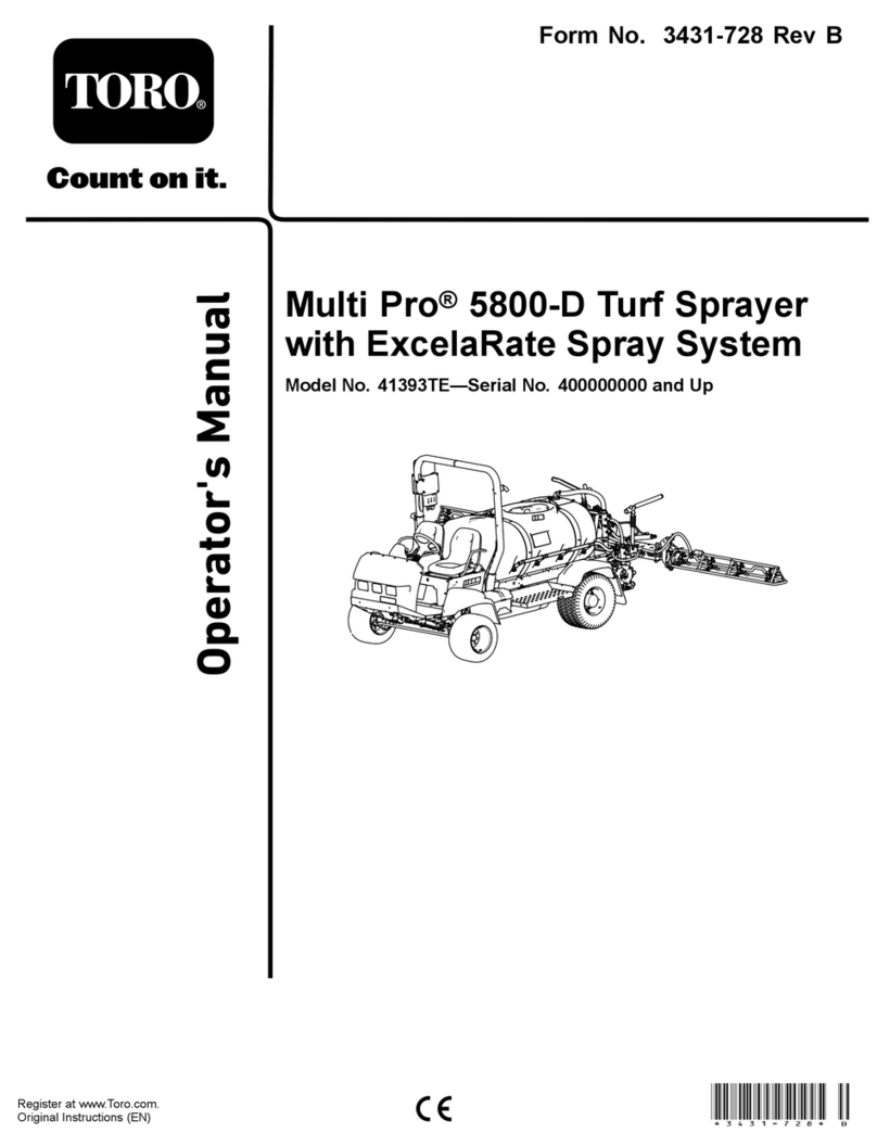 Toro Multi Pro 5800-D Operator's manual