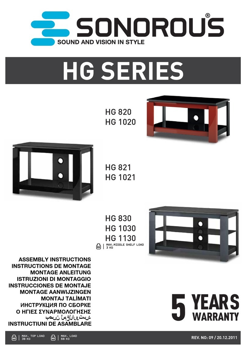 Sonorous HG Series Assembly instructions
