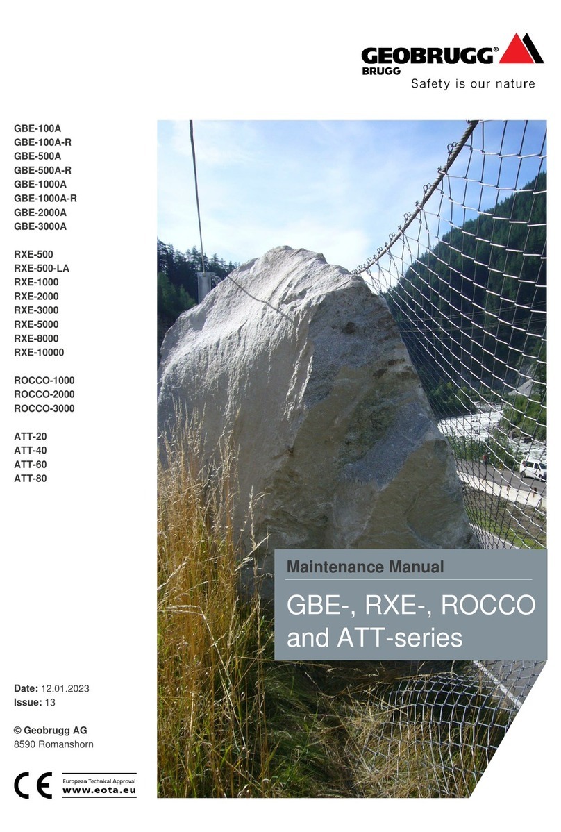 Geobrugg ROCCO Series Maintenance manual